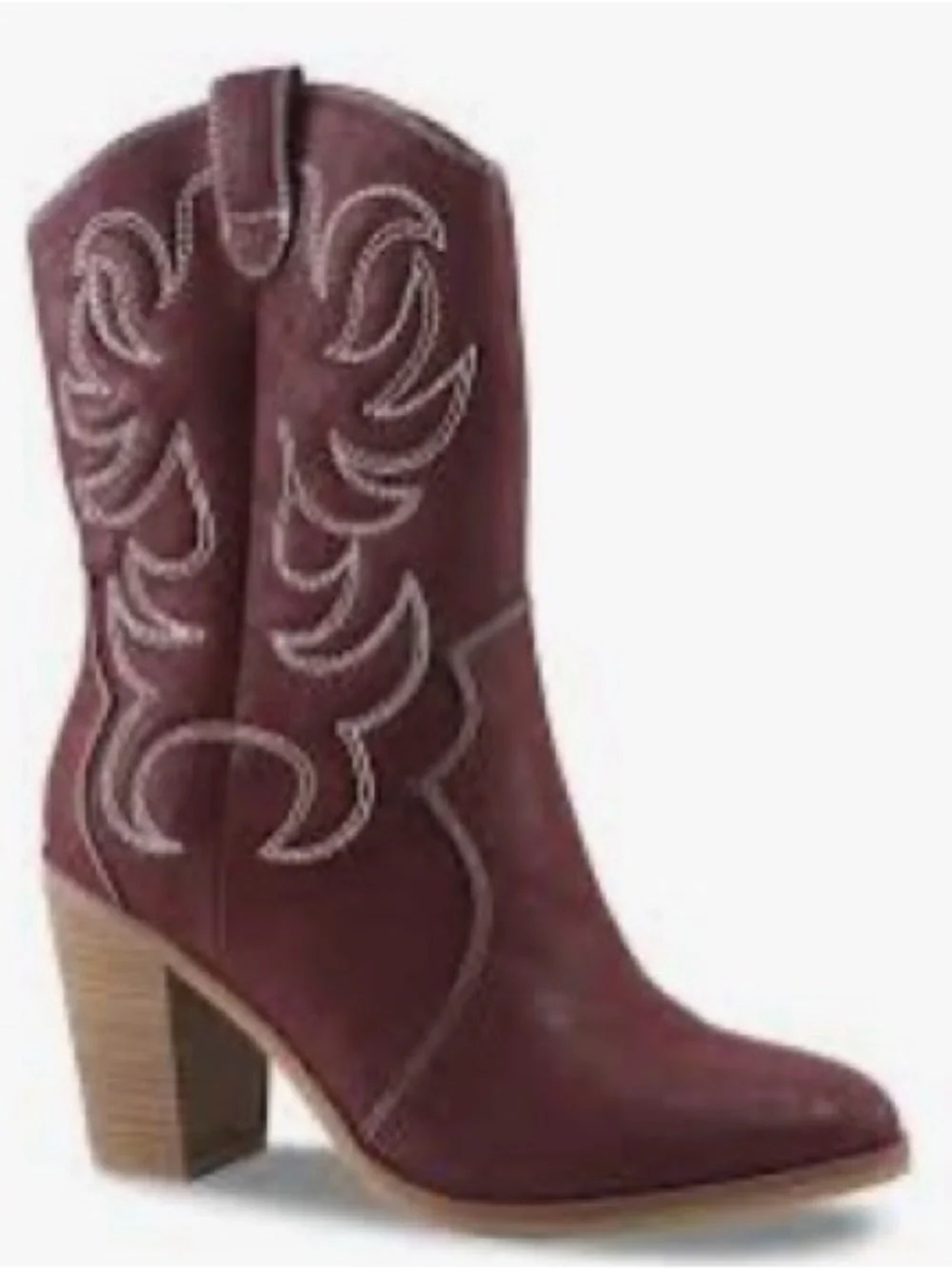 NWOT The Pioneer Woman Brown Western Mid-Calf Heeled Boot - Picture 1 of 4